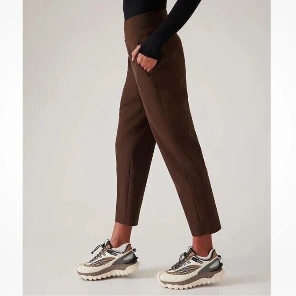 NWT Athleta Endless High Rise Pant in Toasted Brown - Picture 2 of 8